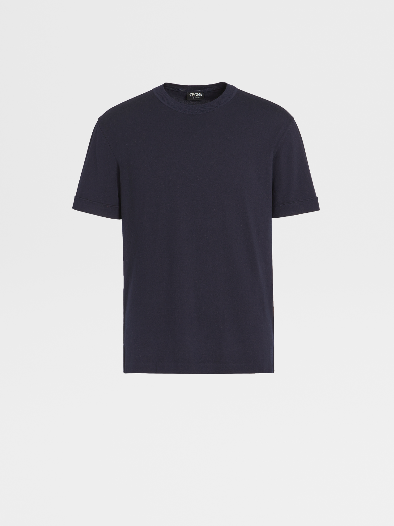 Navy Blue 12milmil12 Wool Short-sleeve T-shirt